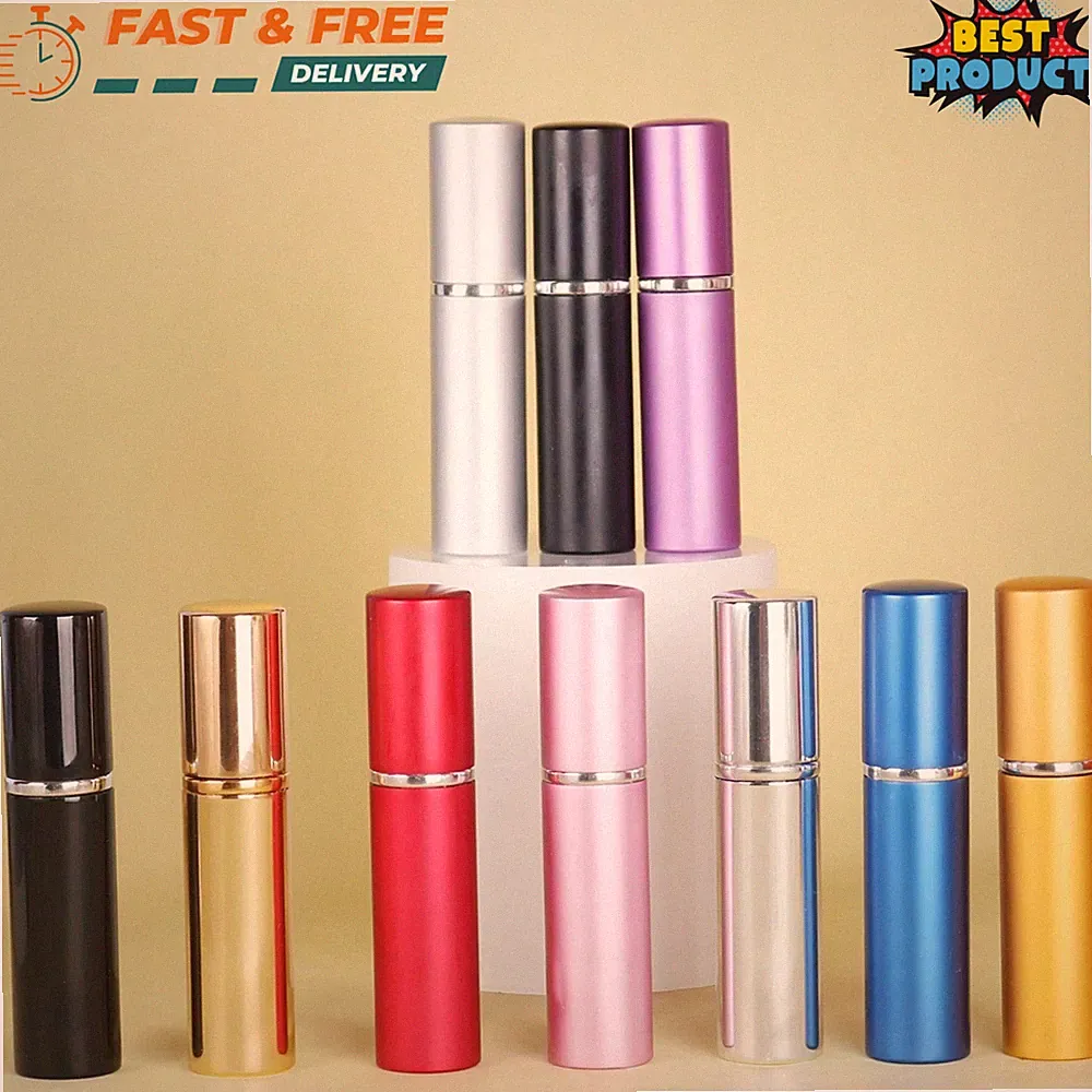 1/7pcs 5ml Refillable Perfume Spray Bottle Leak Proof Portable Travel Atomizer
