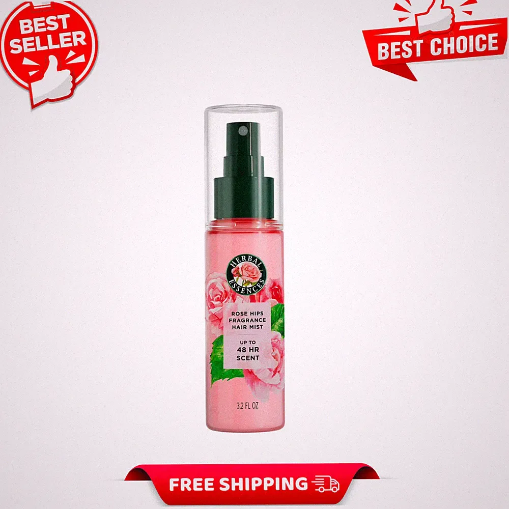 (1 Pack) Herbal Essences Rose Perfume Fragrance Hair Spray, Rose Hips, 3.2 oz