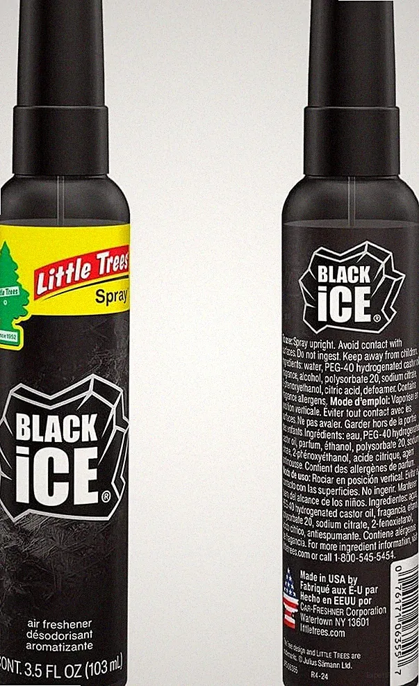 1 x Little Trees Black Ice Scent Air Freshener Spray Mist Fragrance Aroma 3.5oz
