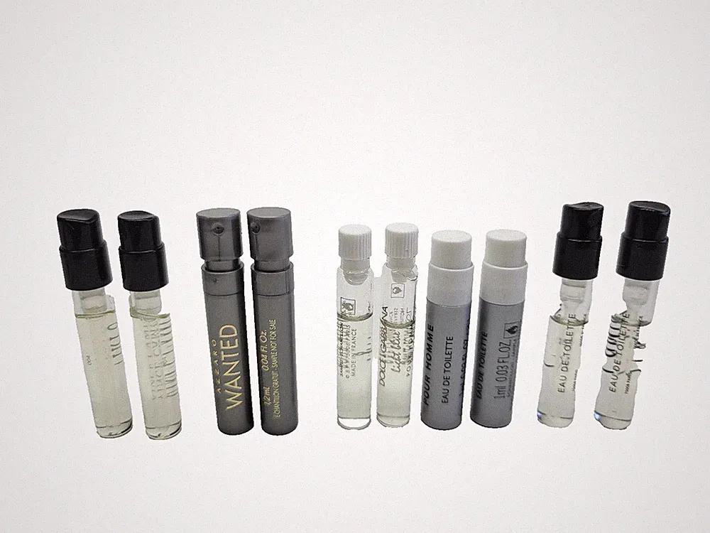 10 Pc Sample Lot Mens Eau De Toilette EDT Sample Fragrance Cologne Sprays/Splash