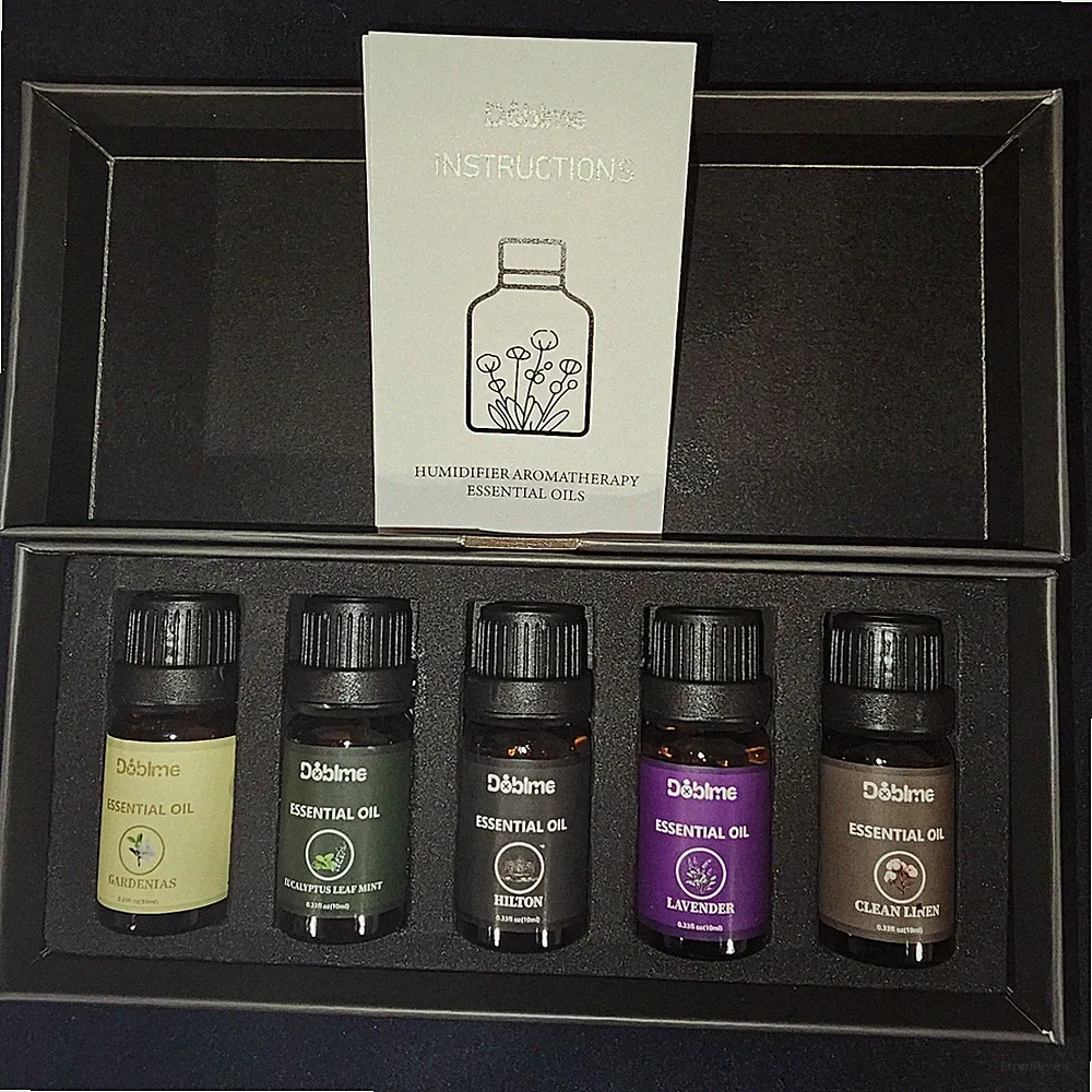 100% Pure Essential Oil Set 5x10ml Aromatherapy Fragrance Oils Diffuser Relaxati