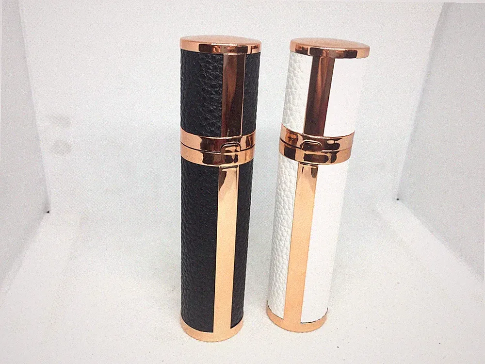 10ml Portable Leather Perfume Atomizer Travel Glass Spray Bottle