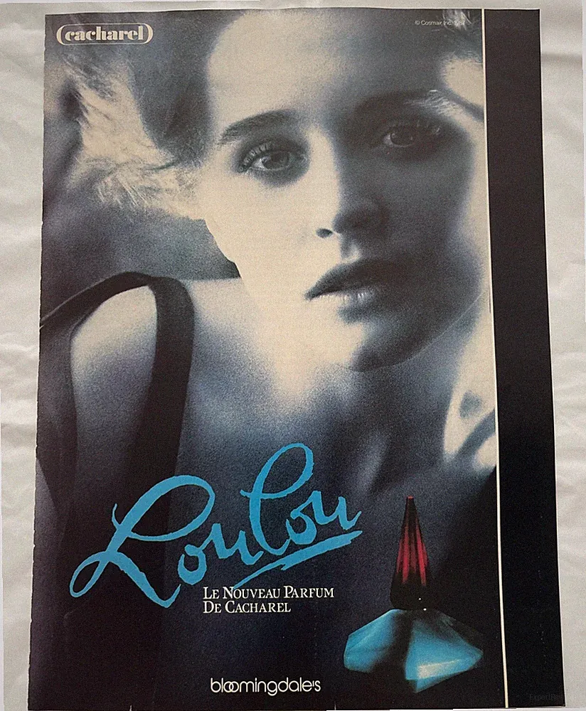1987/1988 Lou Lou Le Nouveau Parfum De Cacharel Fragrance Vintage Magazine Ad