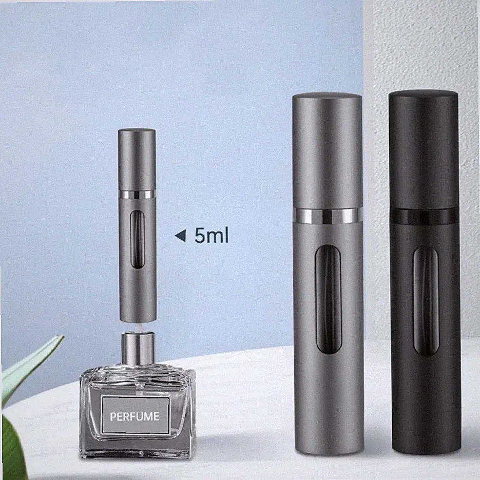 1pc 8ml Refillable Perfume Bottle: Portable Glass Travel Spray Atomizer - NEW