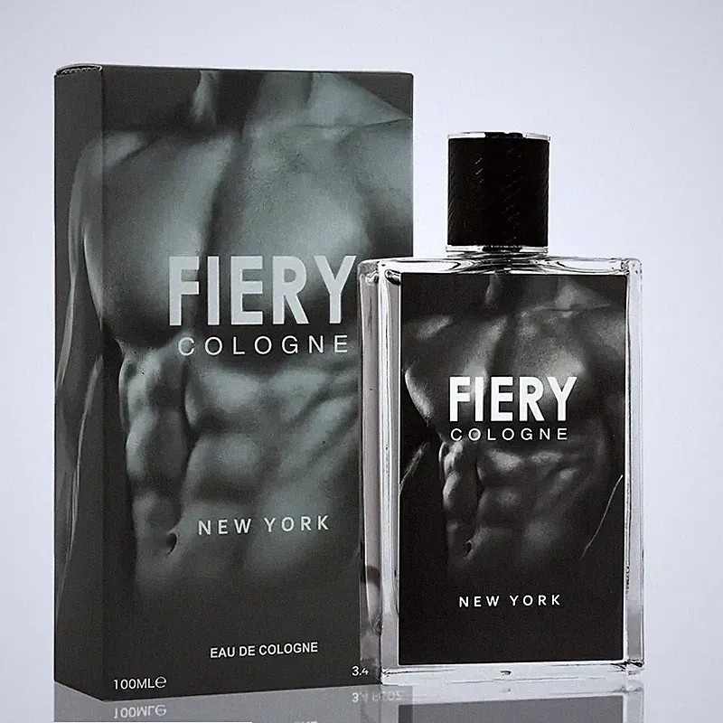 1X Fiery New York Men'S Eau De Cologne 3.4 Fl Oz - Talc-Free Liquid Perfume