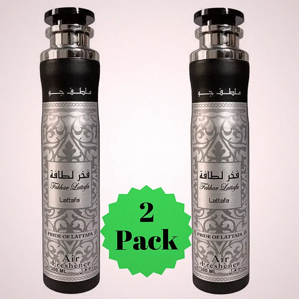 2 Pack Fakhar Lattafa Men Air Freshener 300mL Home Scent Fragrance New UAE