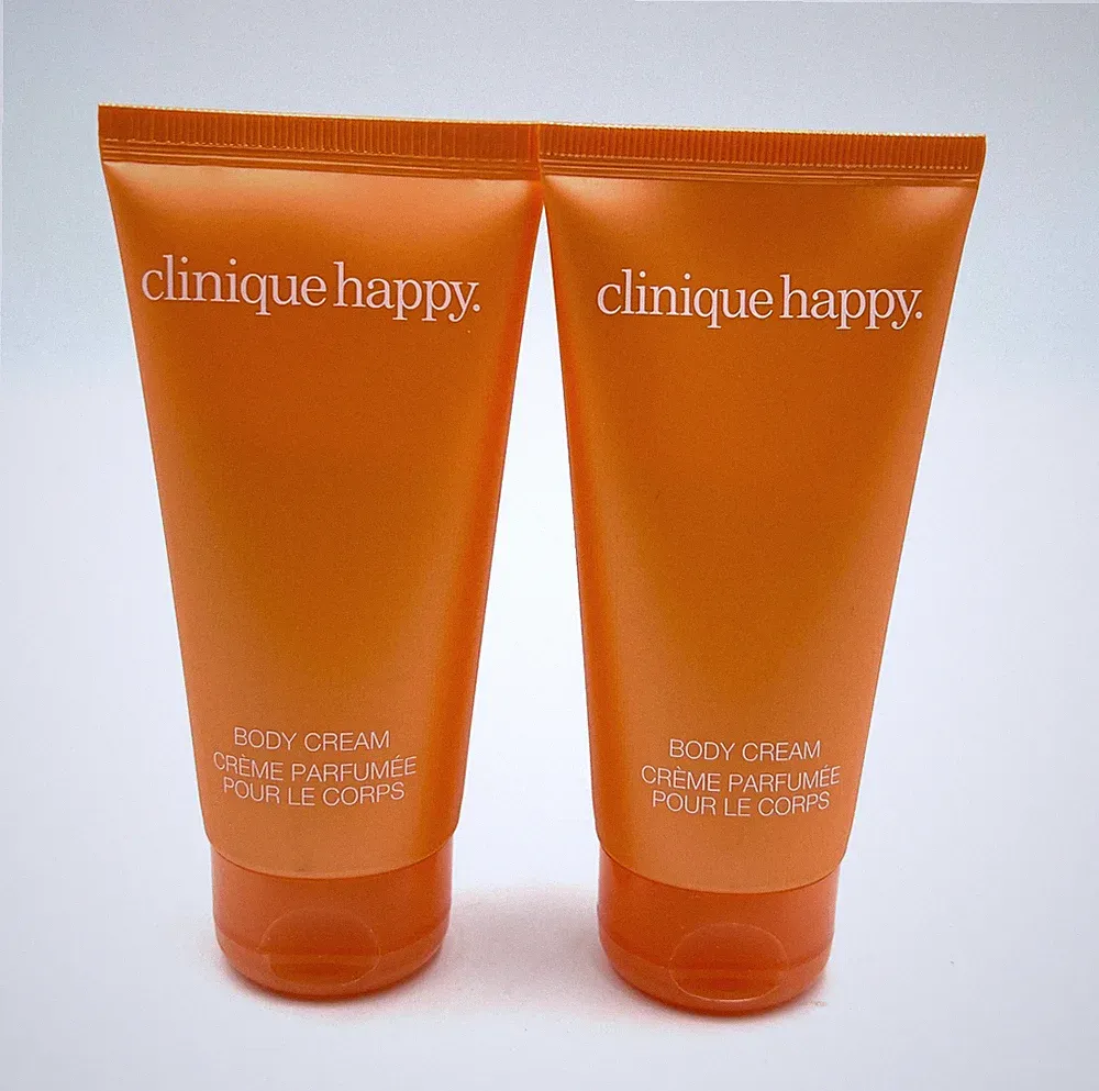 2 Pcs x Clinique HAPPY Perfume Body Cream 75ml *2= 150ml / 5 oz total