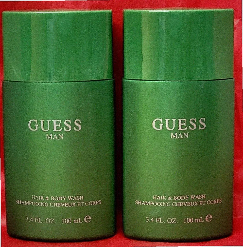 2 pk GUESS MAN HAIR & BODY WASH 3.4 fl oz Original Formula (RARE)