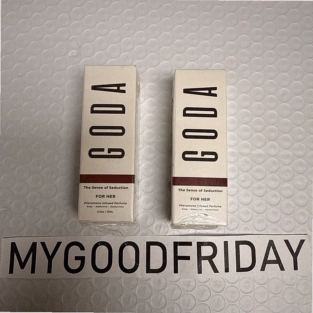 2 SEALED Goda For Her Pheromone Infused Perfume 0.5 fl oz 15ml Vegan Jasmine