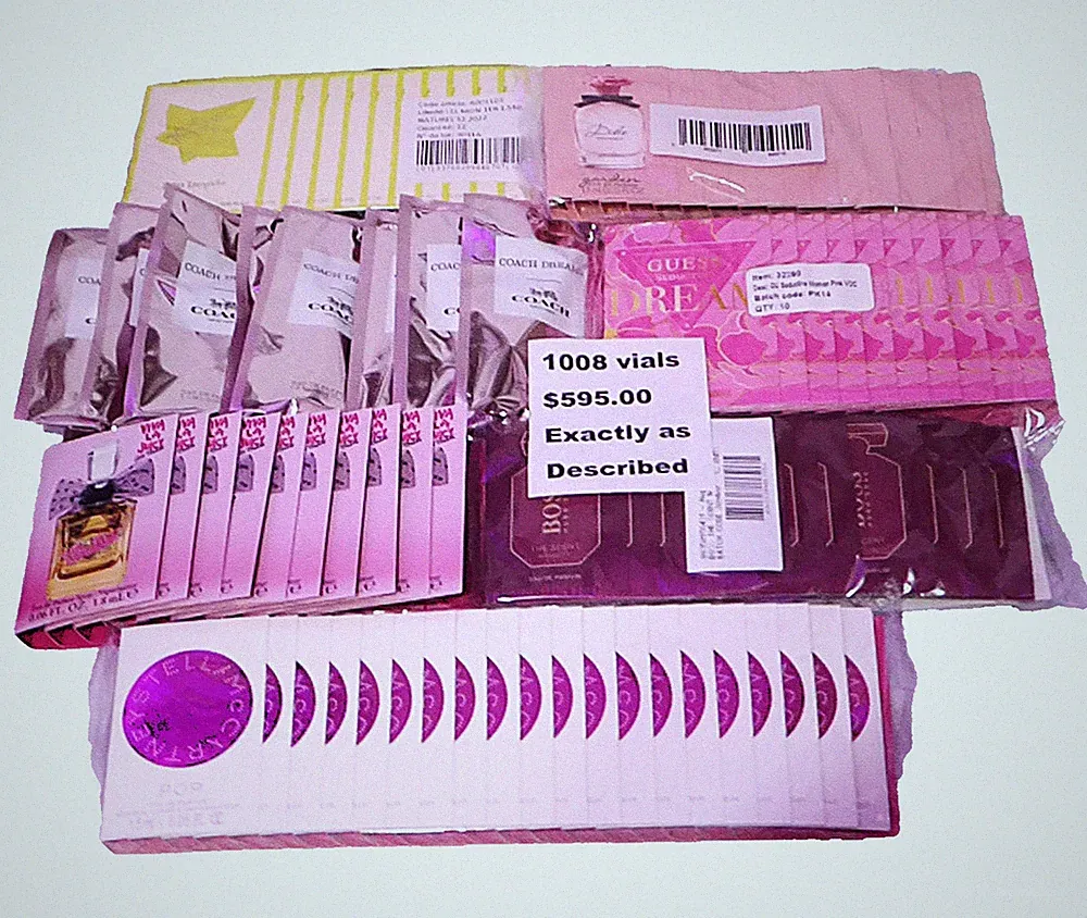 20 DIFFERENT 2 EA DESIGNER PERFUMES DG BURBERRY MIU MIU STELLA JUICY COUTURE+