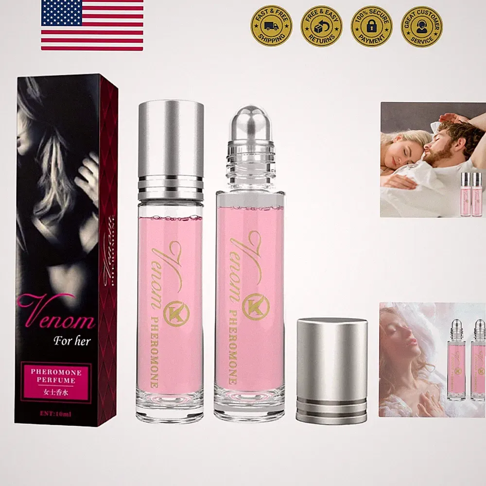 2PCS Phero Perfume, Pheromones Perfumes for Women, Roll-On Travel Size Feromo...