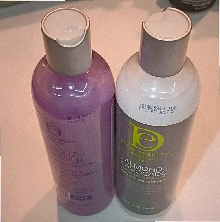 2x Lot Design Essentials Agave Lavender Shampoo + Almond Avacado Conditioner Set