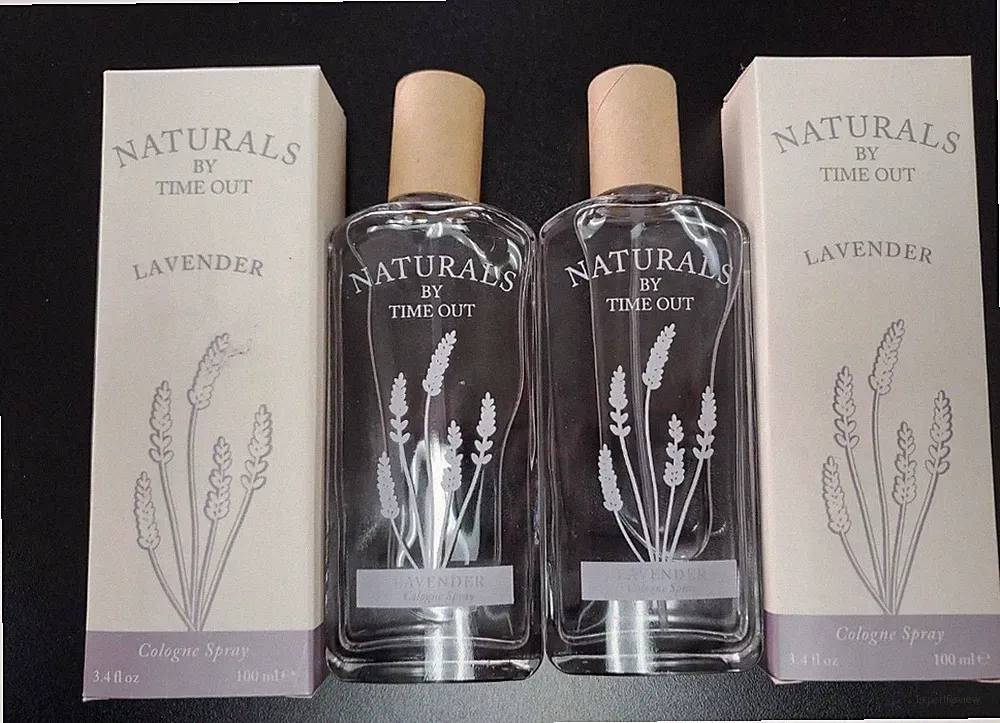 2X NEW Naturals By Time Out LAVENDER Perfume Cologne Spray 3.4 Fl Oz