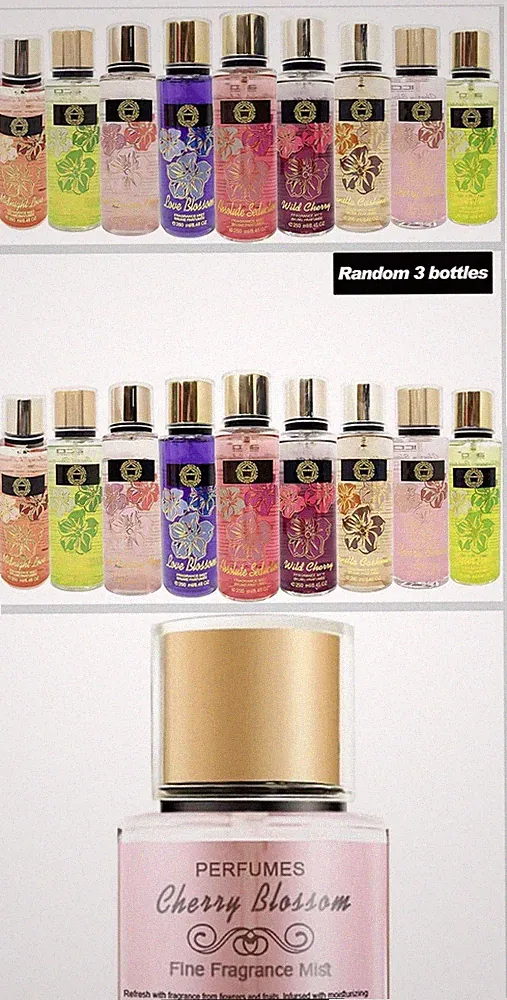 3-Bottles Included Only .Spray for Women, Perfume Scents Each 8.4 Fl Oz.