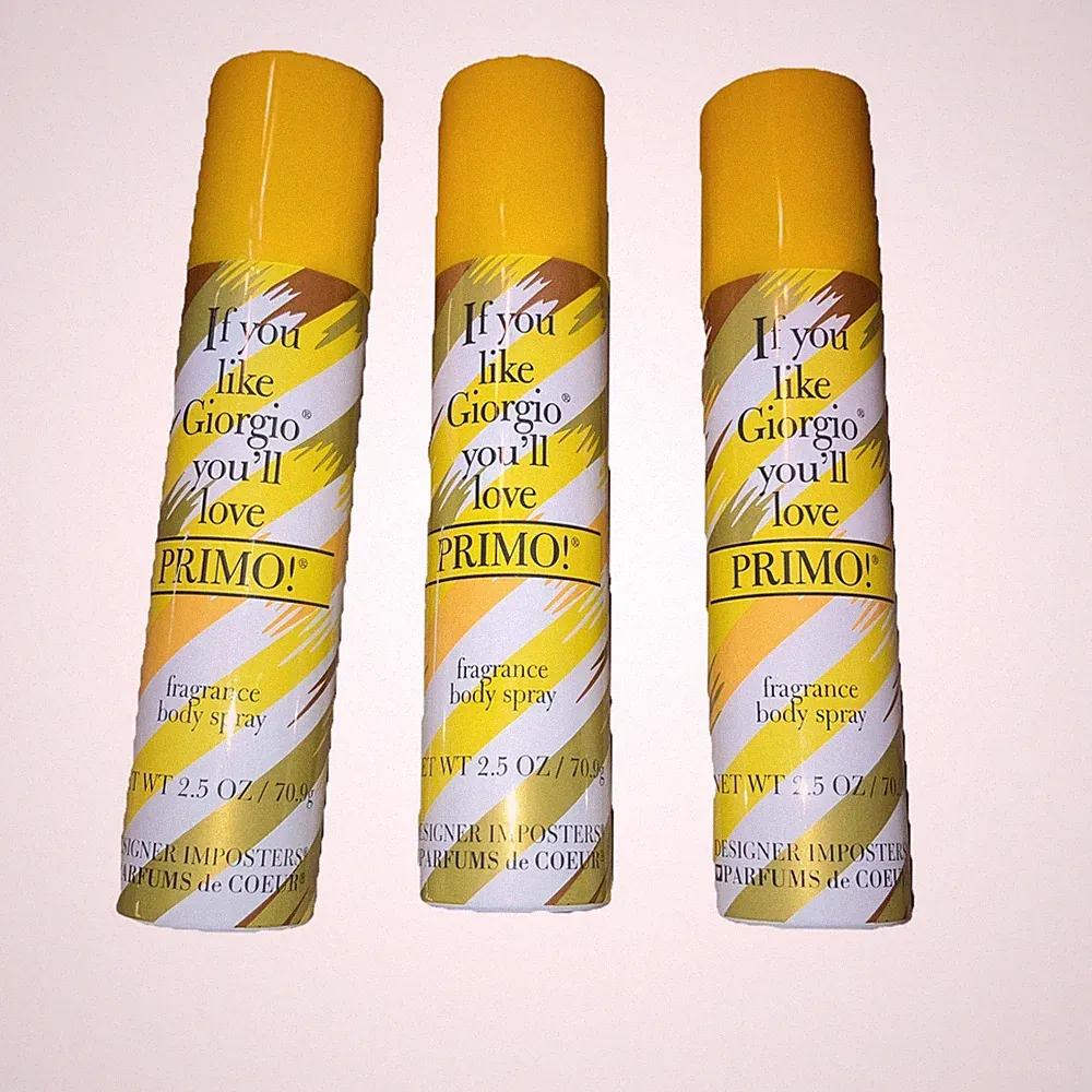💎 3-Pack Designer Imposters PRIMO 2.5oz Body Spray Women Perfume Mist NEW 🌸
