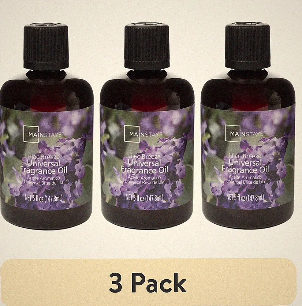 (3 pack) Mainstays Universal Fragrance Oil, Lilac Breeze, 5 fl oz, for use new