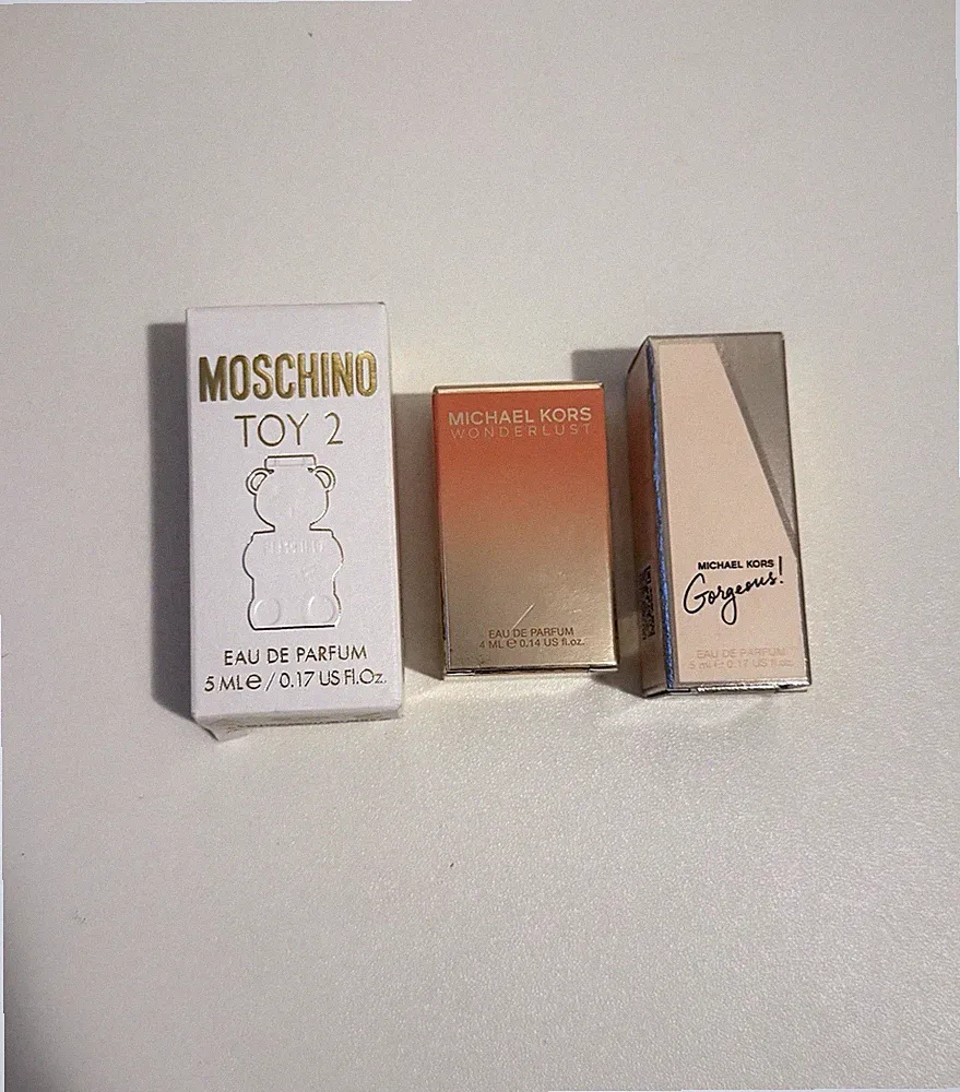 3-Piece Designer Mini Perfume Bundle Moschino Toy 2 & Michael Kors