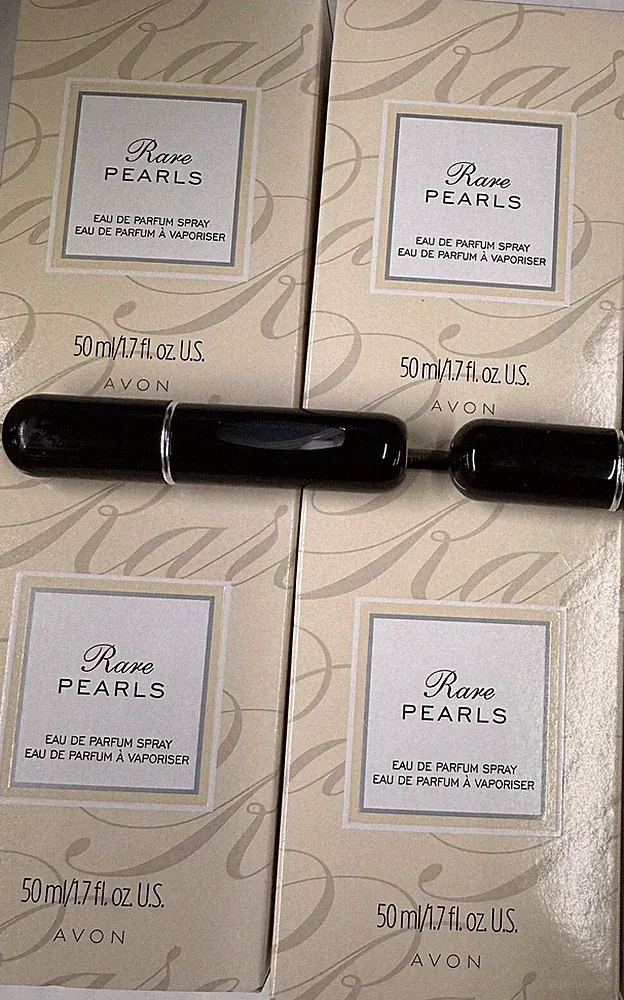 4-AVON RARE PEARLS SPRAY1.7 OZ. 50 ml Eau De Parfum Perfume FREE 2 TRAVEL SPRAY