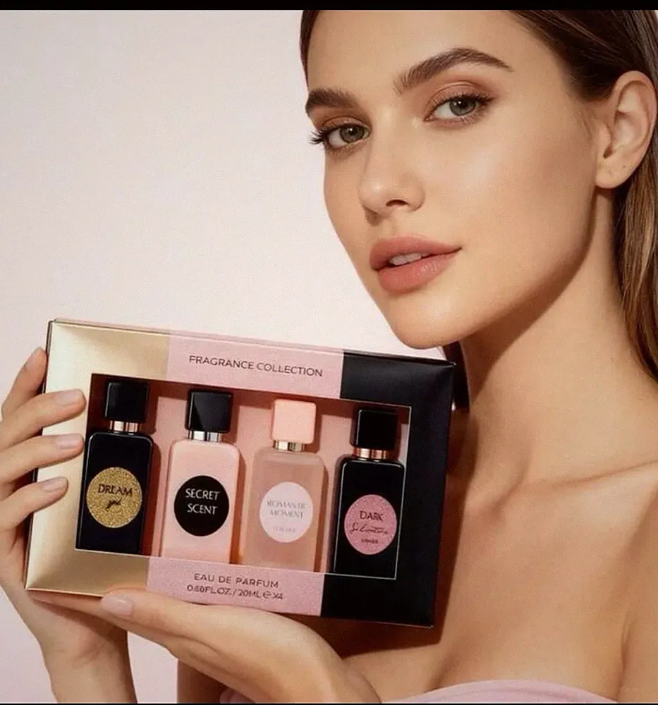 4 Pieces Perfume Set Unisex Lasting Longer Gift Set 0.68oz Each Fresh Scent