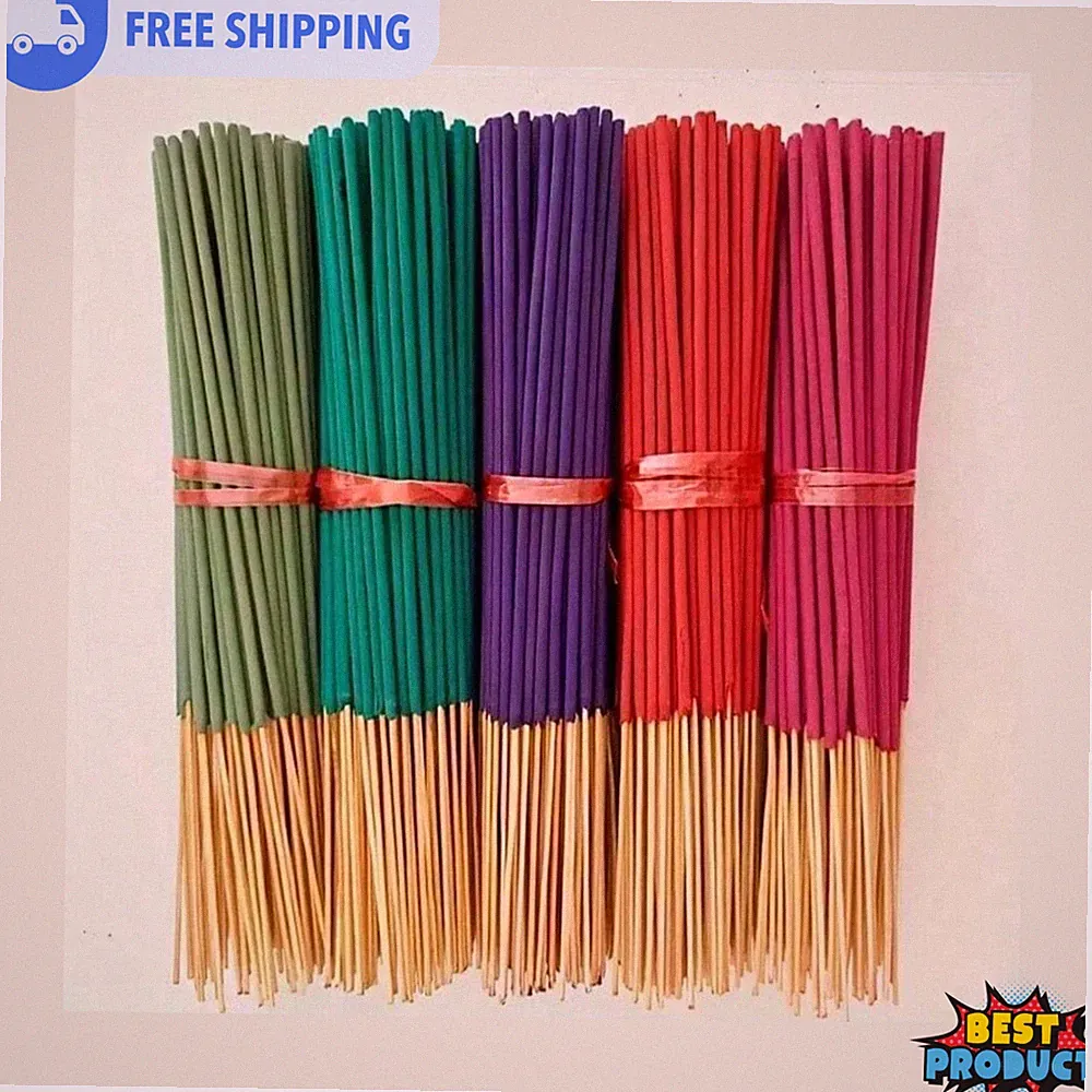 40pcs Incense Sticks Multi-Perfume Natural Wooden Bamboo Sticks 4 Home & Office