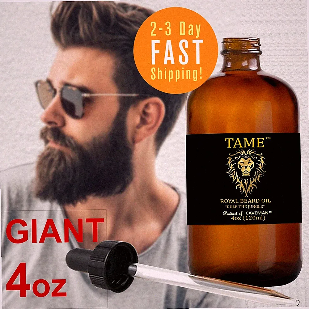 4oz Caveman™ Beard Taming Men Mustache Barber Grooming Style Growth Oil 14 Scent