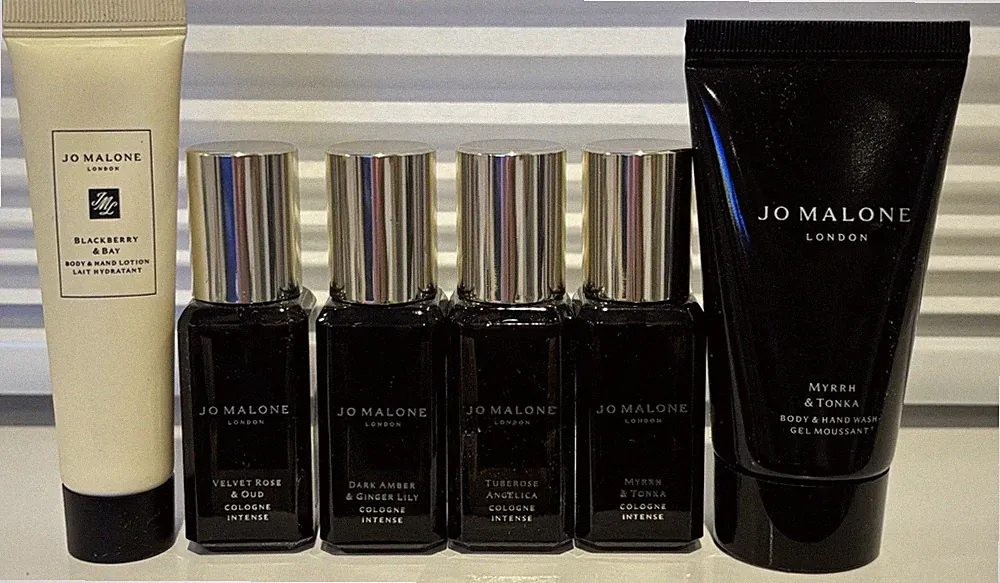 4x Jo Malone London Mini Cologne Intense 9ml Each & Body/hand Lotion & Wash
