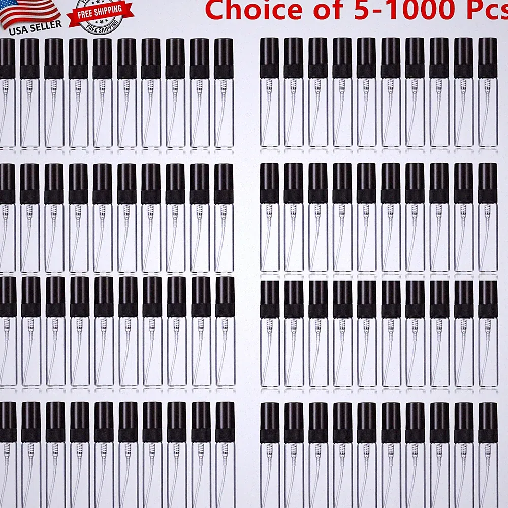 5-1000 Pcs Mini Travel Perfume Atomizer Bottle Portable Spray Pump Refillable