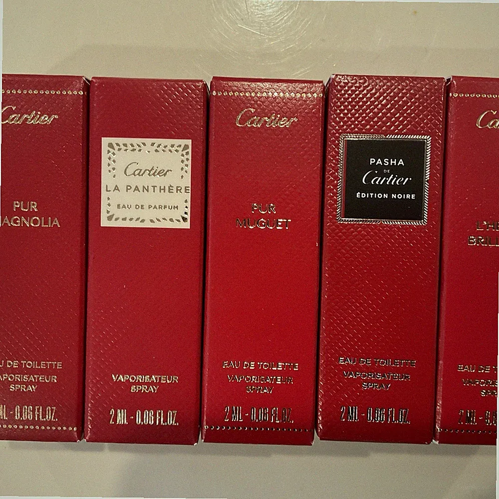 5 Cartier Perfume Collection Travel Size Gift Pack 2ml NEW Sealed