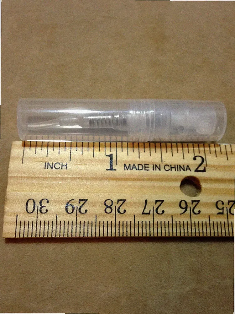 25 Micro Mini Perfume Atomizers 2 ml Plastic Spray Bottles BPA free PPL