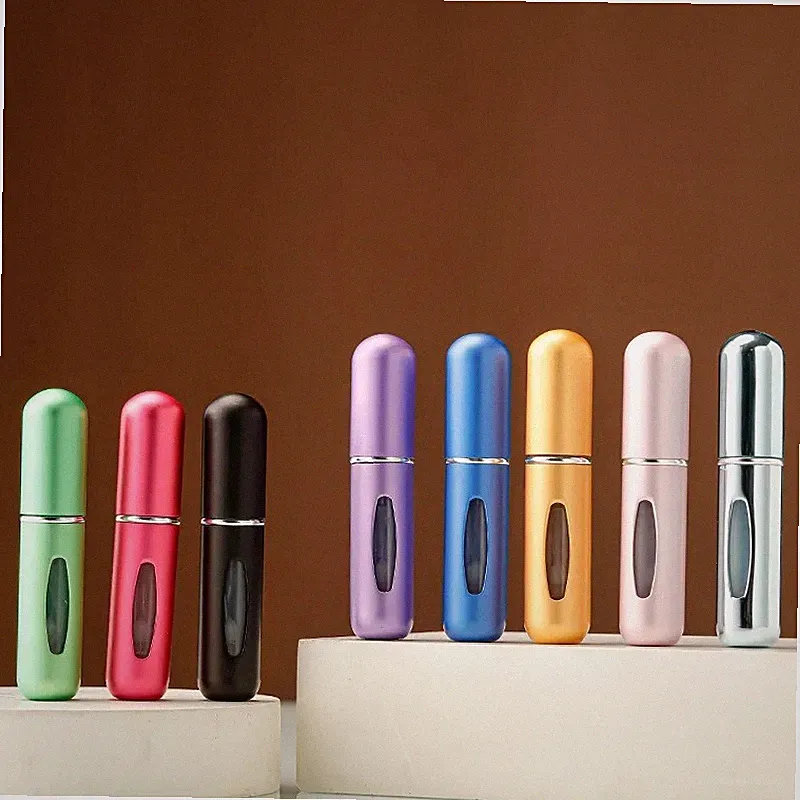 5ml 8ml Refillable Perfume Atomizer Spray Bottle Portable Travel Mini Case