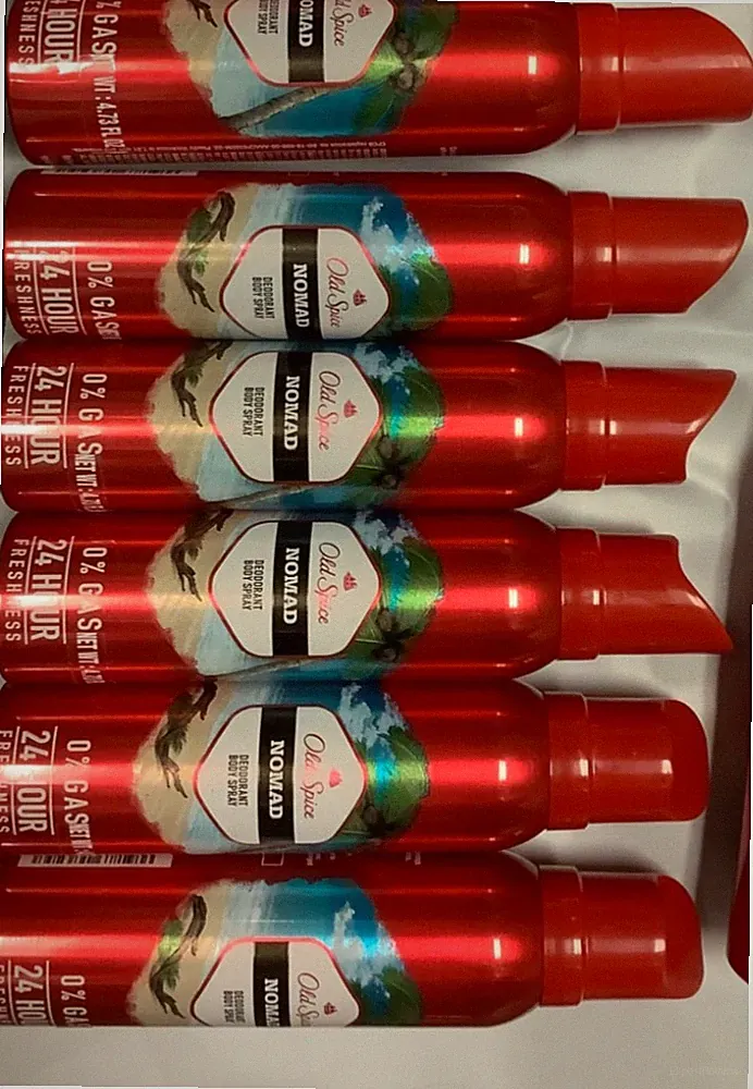 6*Old Spice Nomad No Gas Deodorant Body Spray Perfume for Men, 140 ml