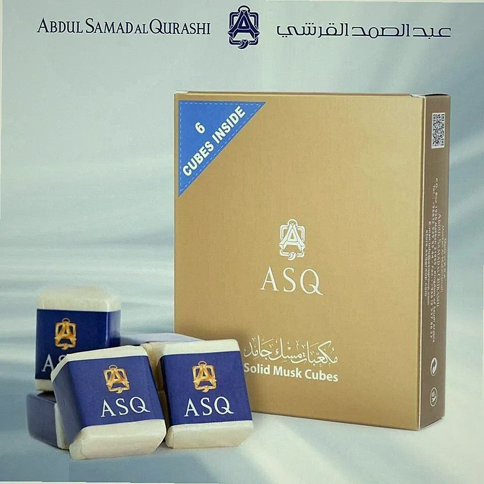 6 Solid Musk Cubes Abdul Samad Al Qurashi in Sealed Box Solid Perfume ASQ NEW
