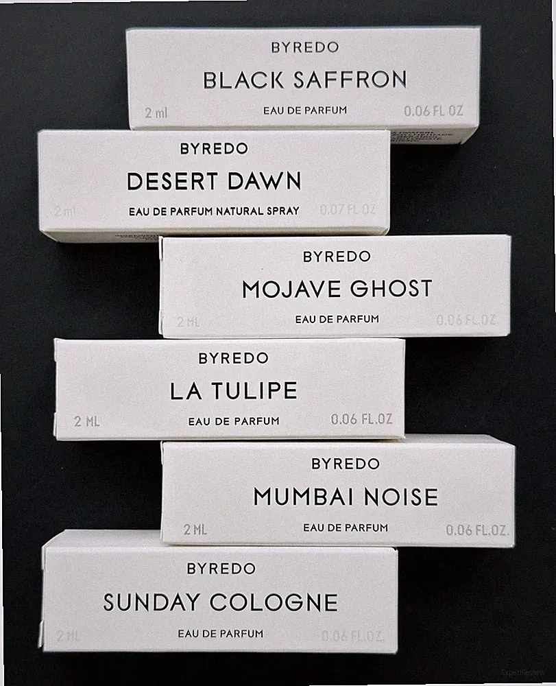 6 x Byredo Perfume Collection Sample Spray 2ml Each