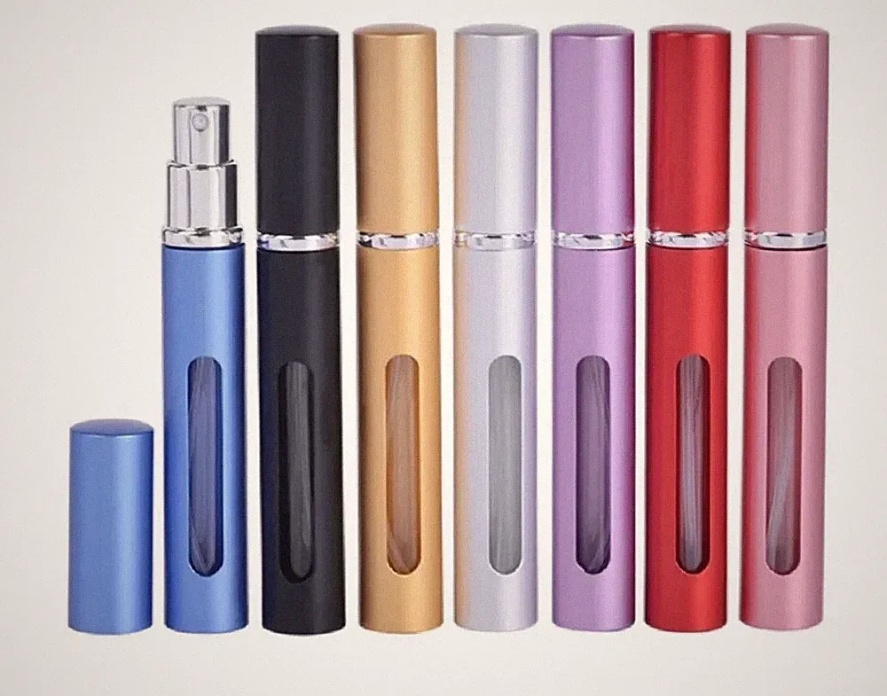 7 Piece 10ml Perfume Atomizer Set Refillable Travel Spray Bottles Fragrance TSA