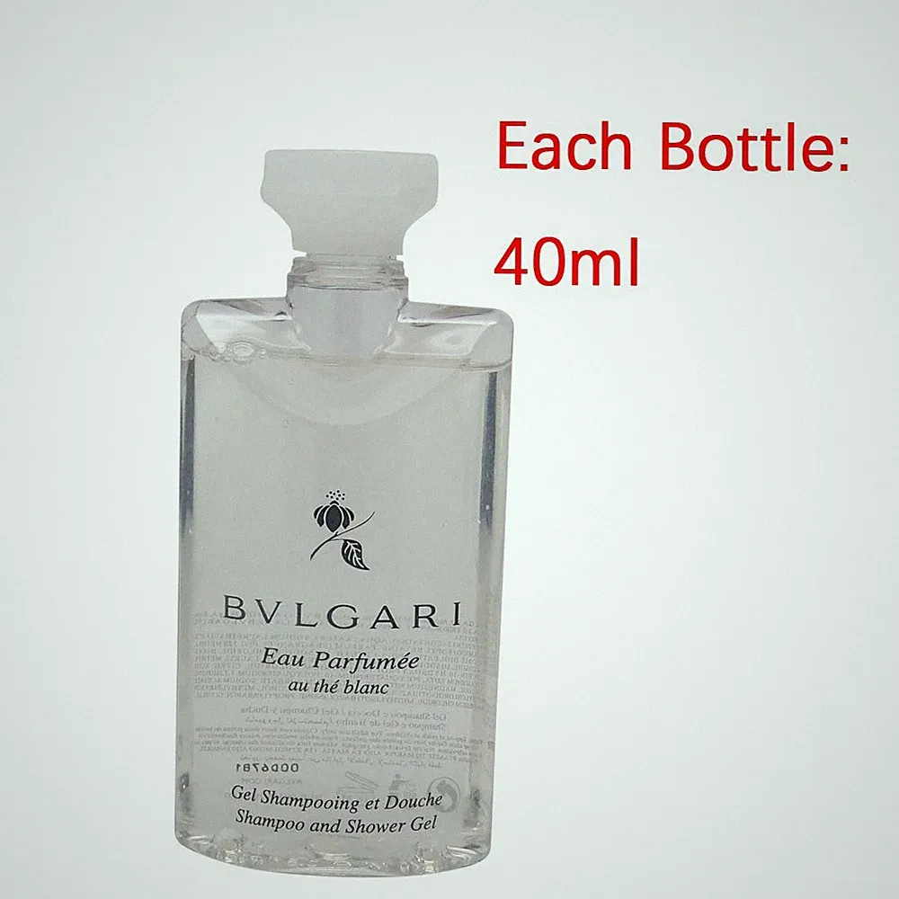 15 x Bvlgari Perfumed Au The Blanc White Tea Shampoo and Shower Gel 40ML=600ML