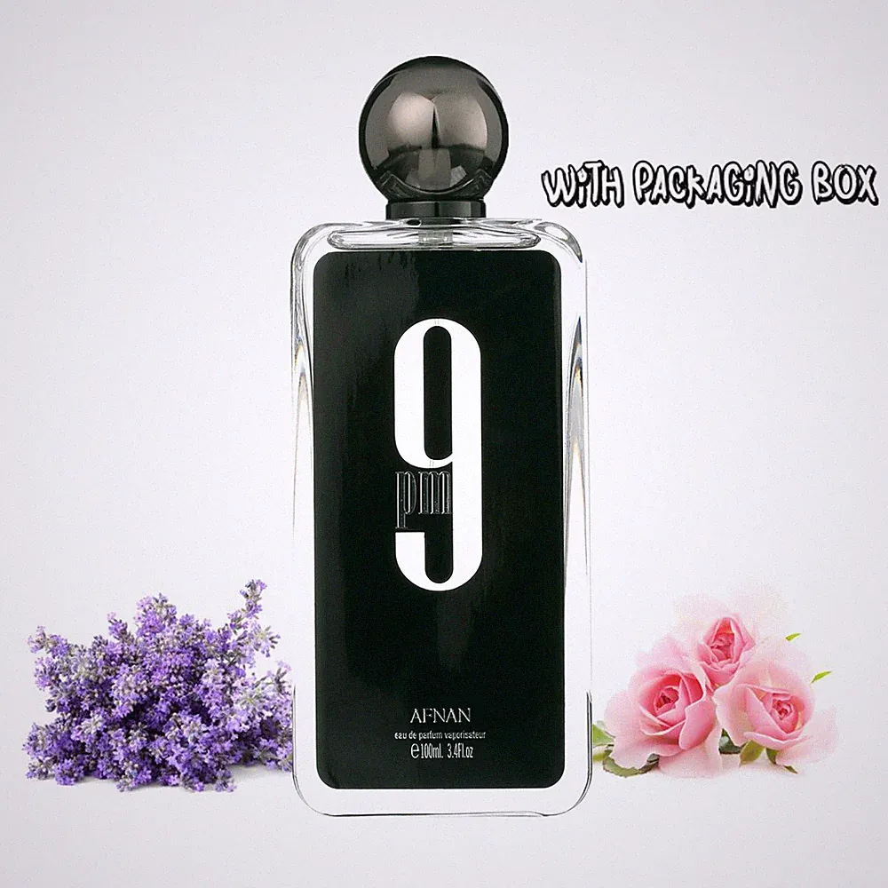 9 pm by Afnan 3.4 oz EDP Cologne for Men New In Box - Long-lasting fragrance
