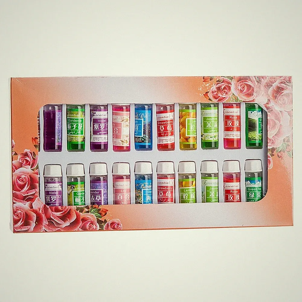 A Pack of 24 Fragrance Oils Aromatic Perfume Oils in 12 Various Scents 5ML Each