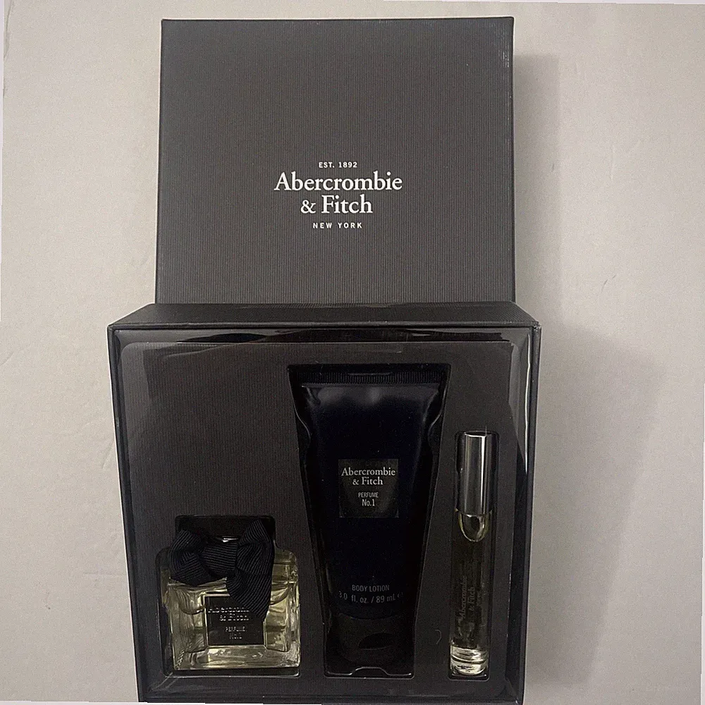 Abercrombie & Fitch Perfume No. 1 Perfume EDP 1.7 Oz Gift Set Rollerball Lotion