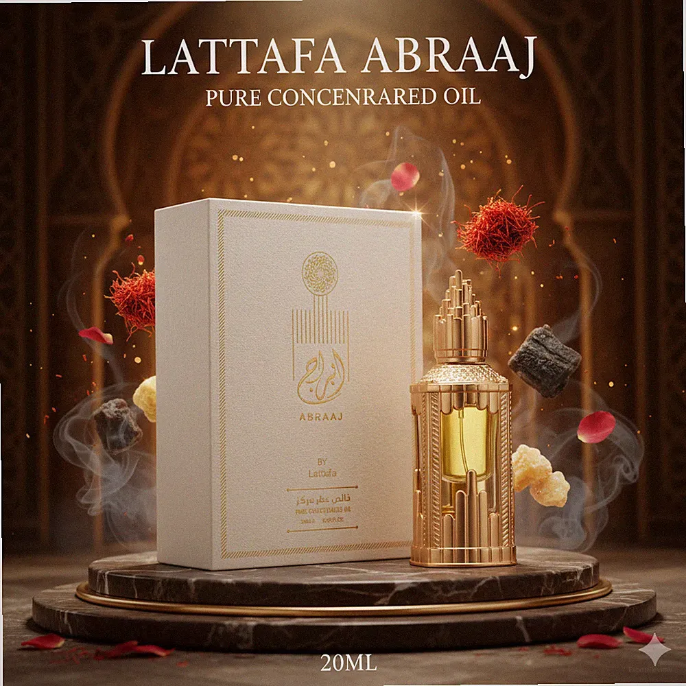 Abraaj Pure Concentrated Perfumed Oil by Lattafa 20 ML Unisex Fragrance