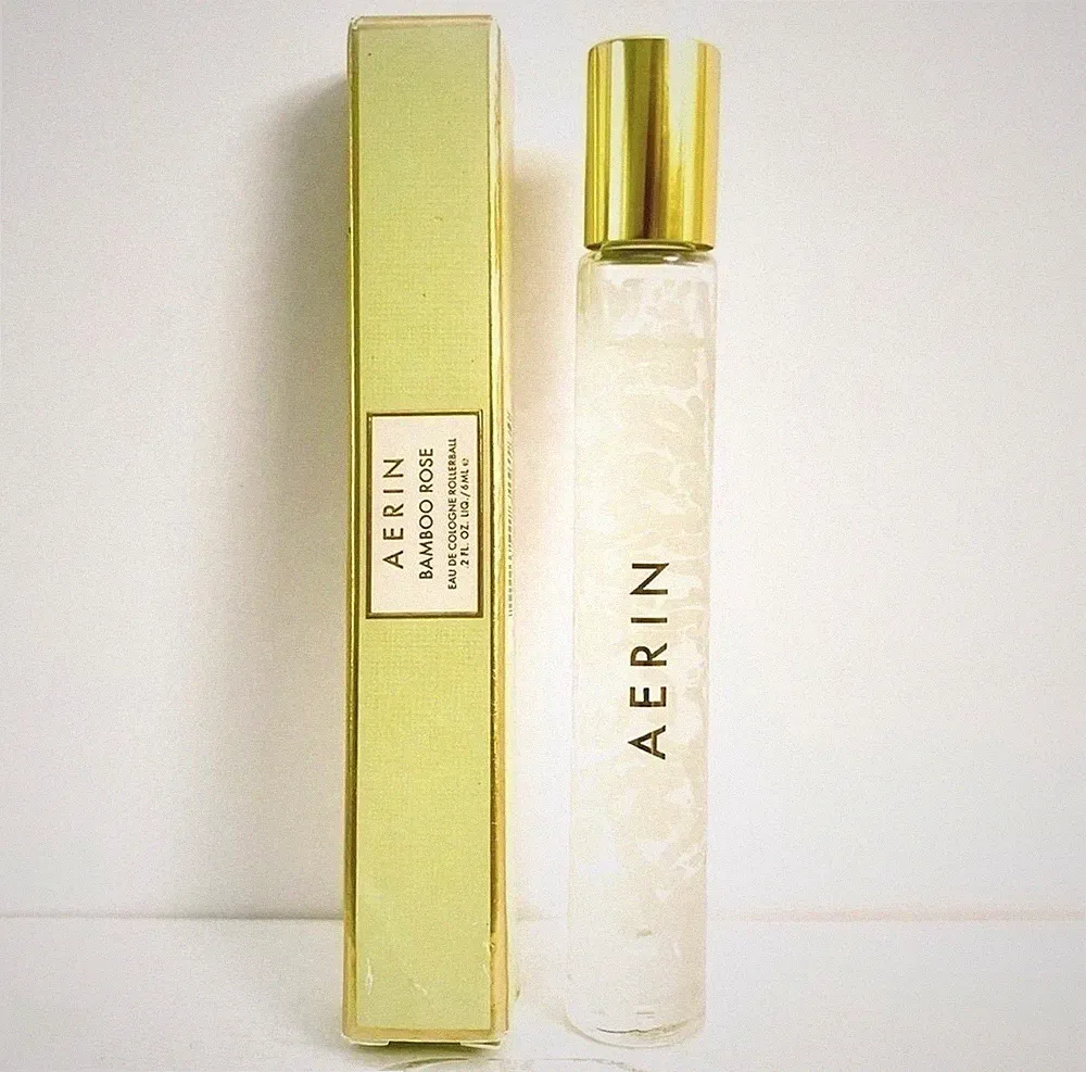 Aerin Bamboo Rose Eau de Cologne Travel Rollerball Perfume 6 mL
