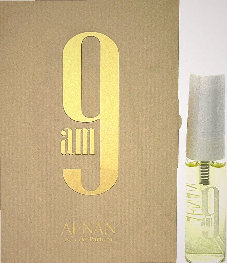 AFNAN 9AM EAU DE PARFUM VIAL SPRAY UNISEX 0.09 Oz / 3 ml SAMPLE SIZE!!!