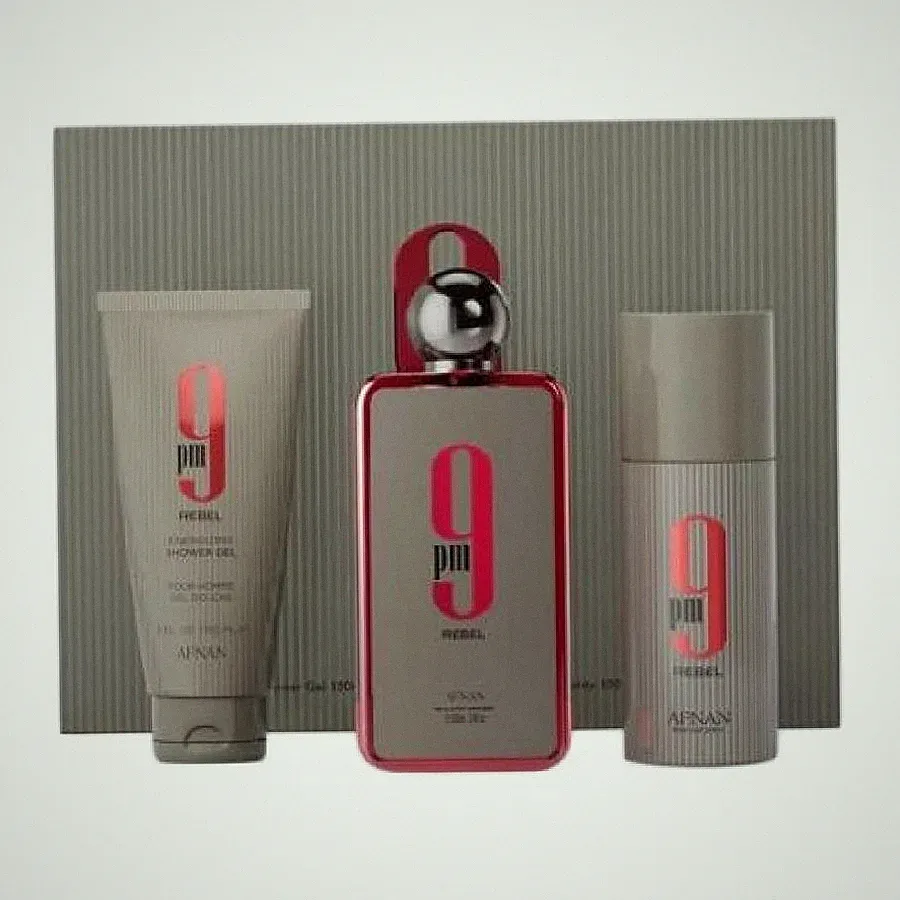 Afnan 9Pm Rebel 3pcs EDP Gift Set 6290171077152