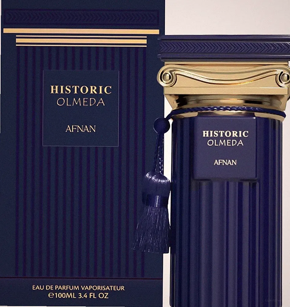 Afnan Historic Olmeda Eau De Parfum Spray for Men, 3.4 Fl. Oz,Pink Pepper,Cedar