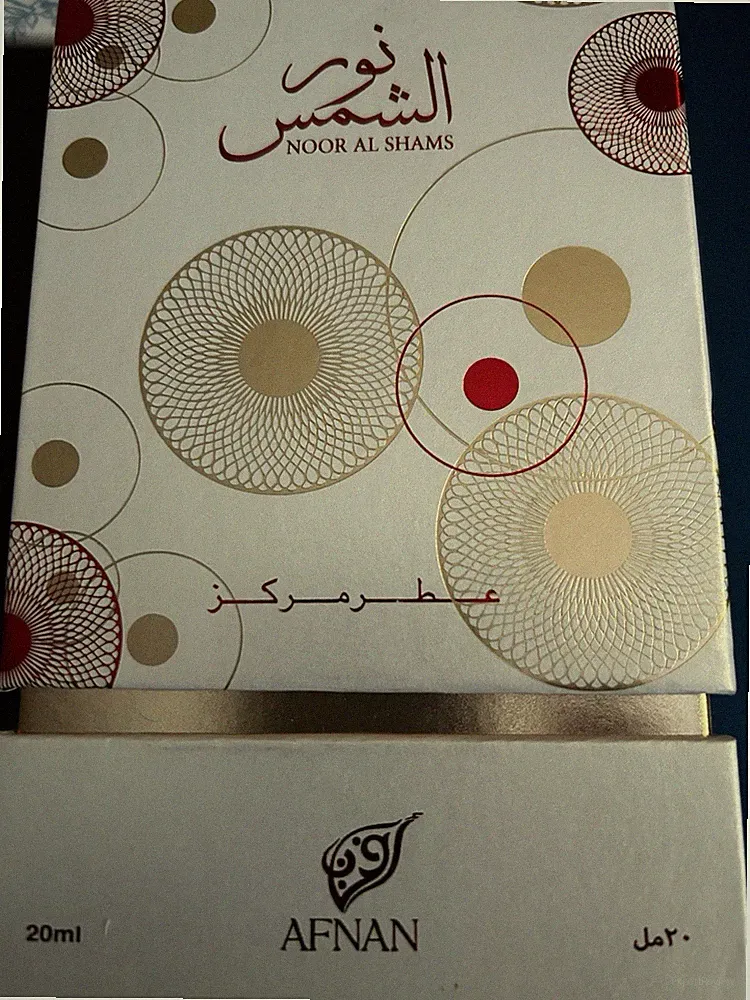 Afnan Noor Al Shams Perfume Oil 20ml Regular Size Fragrance Scented Oil