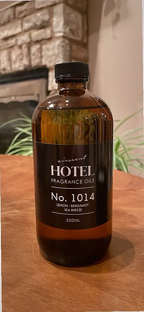 AirScent Hotel No. 1014 Fragrance Oil Diffuser, Lemon Bergamot Sea Breeze 500mL