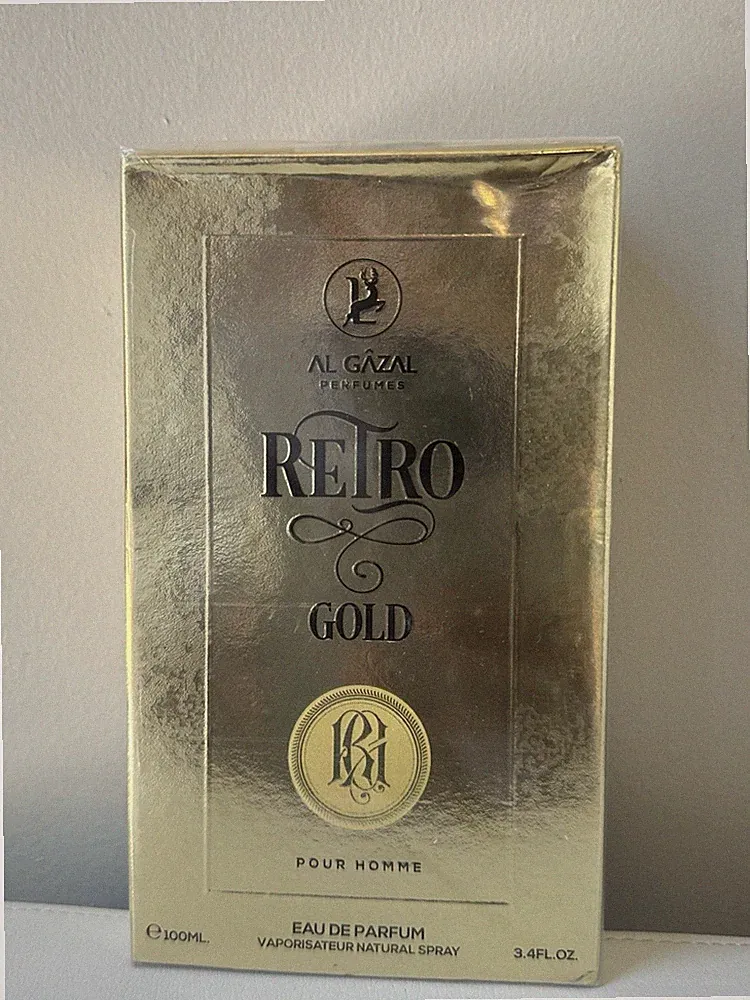 Al Gazal Retro Gold Eau de Parfum Spray 3.4 fl oz Cumin Tonka Scent
