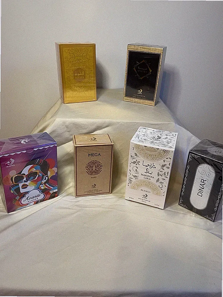 ALAFIYA Eau de Parfum Spray Lot of 6, Avanti Clouds, Mega Paris, 3.4 fl oz