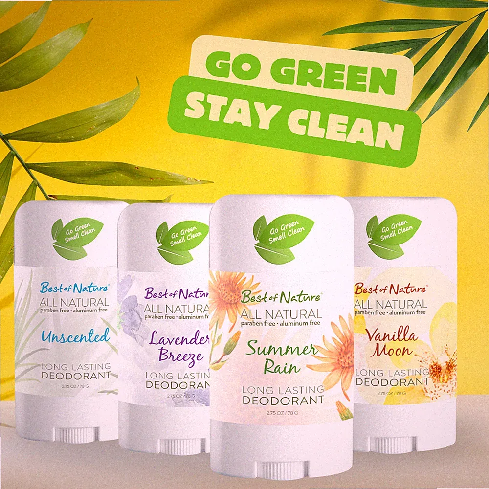 All Natural Deodorant - Aluminum/Chemical Free -Long Lasting Odor Control
