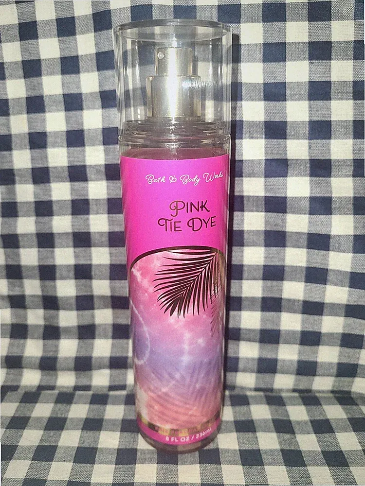 ALL NEW Pink Tie Dye Fine Fragrance Mist 8 oz Bath & Body Works SHIPS FREE!