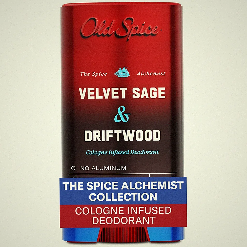 AluminumFree Deodorant for Men, Cologne Infused, Velvet Sage & Driftwood, 3 oz